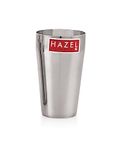 HAZEL Stainless Steel Jumbo Lassi Glass | 750 ml Steel Drinking Glass | Multipurpose Steel Water Glass with Shiny Silver Glossy Finish, Set of 1