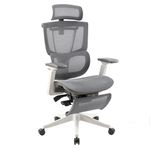 FLEXISPOT C7B-Air Ergonomic Executive Mesh Office Chair Swivel Height Adjustable Seat Headrest Armrest and Independent Lumbar Support Caster Wheels Task Chair Black Office Desk Chair