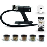 Fumus – Cold Smoke Gun for Food & Drinks – 5 Wood Chip Flavors Included – Kitchen Smoker with 2 Speeds – Whisky & Cocktail Smoker Kit with Smoking Disc + Digital Recipe Book