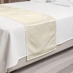 Ambesonne Ivory Bed Runner, Baroque