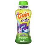 Gain + Odor Defense Laundry Scent Booster Beads for Washer, Super Fresh Blast Scent, 26.5 oz, HE Compatible