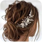 JAKAWIN Bride Wedding Hair Comb Pea