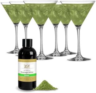 Lux Life Edible Glitter for Drinks – 100% Natural Ingredients, Made in USA – Food Grade Brew Drink Glitter for Wine, Cocktails, Champagne, and Beverages – Gluten Free & Vegan (28g, Green)