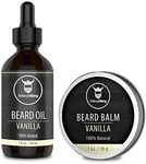 Striking Viking Beard Oil And Balm - Tames And Styles Beards And Mustache - Beard Balm Vanilla - Beard Styling Balm - Beard Oil For Men