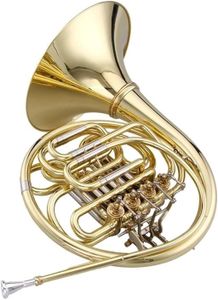 Music Lovers Professional Double French Horn – Yellow Brass Instrument