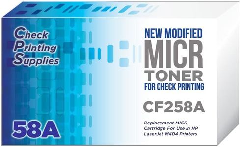 CheckPrintingSupplies New Modified OEM CF258A MICR Toner Cartridge for use in HP Laserjet M404 Printers for Check Printing - Prints 3000 Pages - Made in USA