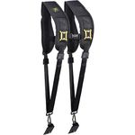 Xit XTDSS Dual Shoulder Camera Neck Strap with Quick Release, Black