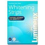 Lumineux Teeth Whitening Strips 21 Treatments - Enamel Safe for Whiter Teeth - Whitening Without the Sensitivity - Dentist Formulated and Certified Non-Toxic - Sensitivity Free