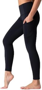 Dragon Fit High Waist Fleece Lined Yoga Leggings with 3 Pockets,Tummy Control Workout Running 4 Way Stretch Yoga Pants
