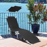 Costway Outdoor Folding Chaise Loun