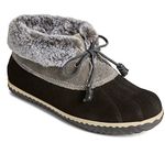 Sperry Women's Pile-Lined Duck Slipper, Black/Grey, 4 UK