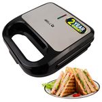 iBELL SM440 Sandwich Maker, Grill & Toast, Electric, Nonstick, 850 Watt (Black)