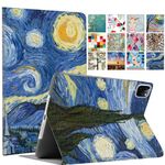 DuraSafe Cases for iPad Pro 11 inch 4 3 2 Generation Printed Cover A2759 A2761 A2762 A2377 MNXE3HN/A MNXD3HN/A A2435 MNXG3HN/A MNXF3HN/A MNXJ3HN/A MNXH3HN/A MNXN3HN/A MP553HN/A A2228 - Starry Night