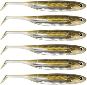 Dr.Fish Soft Body Swimbait Paddle Tail Soft Plastic Bass Lure, 3-1/8 Inches, Freshwater Lure Trout Salmon Perch Walleye Catfish