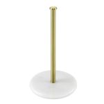 KES Gold Paper Towel Holder Countertop Stand, Kitchen Paper Towel Roll Holders with Marble Base for Standard or Jumbo-Sized Rolls Brushed Gold, KPH100-BZ