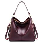 ZIBUYU® Tote Bag Stylish PU Tote Bag Women Shoulder Bag Large Crossbody Bag Sling Bag Classic Solid Color Tote Bag Handbag for Women, Purple