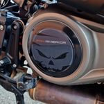 Resin Bike Motorcycle 3D Stickers Compatible with Harley Davidson Pan American 1250 - Special 1250 2020-23. Variator Cover Protections from Impact and Scratches. Resin Stickers - Gadget Moto