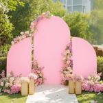 Arch Backdrop Stand Cover Set of 3, Spandex Fitted Wedding Arch Stand Covers for Round Top Chiara Arch Backdrop Stands Cover for Birthday Party Ceremony Banquet Decoration