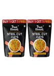 True Elements Steel Cut Oats 3Kg (1.5Kg * 2) - Steel Cut Oats | 100% Wholegrain | Protein Rich Oats Breakfast | Healthy And Fibre Rich Breakfast