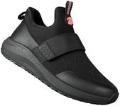 Delobi Women's Non Slip Work Shoes Slip Resistant Food Service Water Resistant Slip On Walking Sneakers for Kitchen and Restaurant Zapatillas Zapatos Trabajo Black 8 Wide