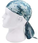 Sports Headwear Quickly Dry Sun UV Protection Cycling Bandana Running Beanie Bike Motorcycle Skull Cap Under Helmet (Lake Blue)