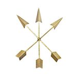 WALL CHARMERS 15" Cast Iron Arrow Wall Decor set of 3 Native American Metal Arrows - Handmade Farmhouse Decor