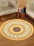 Status Contract Nylon Floor Round Carpet Mats Rug for Living Room, Dining Room,Kitchen, Hall (30 x 30 inches Or 78cm x 78cm) (Multi - 1659)