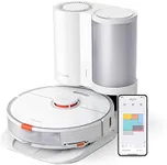roborock S7+ Robot Vacuum and Sonic Mop with Self-Empty Dock, Stores up to 60-Days of Dust, Auto Lifting Mop, Ultrasonic Carpet Detection, 2500Pa Suction, White
