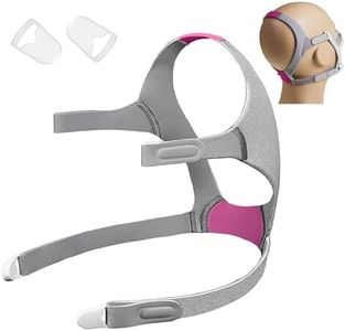 Tegneo Headgear Compatible with AirFit N20 CPAP Mask for Her, Replacement Straps for Air Fit N20/AirTouch N20 Accessories, Airfit N20 Medium Headband with 2 Clips, Pink