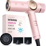 ELLA BELLA® Professional Ionic Hair Dryer with Diffuser • Negative Ion Blow Dryer • Suitable All Hair Types • Intelligent Heat Control & Rapid Drying Speeds • Lightweight Design • Low Noise Technology