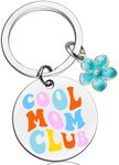 AOBIURV Mother's Day Gift Ideas Cool Moms Club Mothers Day Gifts From Daughter New Mom Gifts Keychain Gifts For Mom From Daughter Birthday Gifts For Mom Keyring Necklace