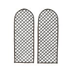 Oypla Set of 2 Willow Trellis Fencing Panel Screen Climbing Trellises