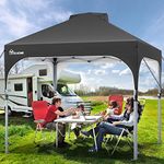 YITAHOME 2.5x2.5M Instant Heavy Duty Pop Up Gazebo, Waterproof Folding Garden Camping Party Tent Canopy Marquee with Bag for Patio Markets Beach