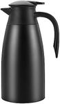 Dyserbuy 68Oz Stainless Steel Thermal Coffee Carafe, Double Walled Insulated Vacuum Flask/Coffee Carafes with Lid, 8 Hour Heat and 24 Hour Cold Retention Bottle for Coffee, Tea, Beverage