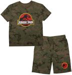 Jurassic Park Youth Boys Tee and Short Set-Small Multicolored