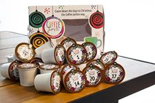 Coffee Junkie - Gourmet Coffee Advent Calendar Single Serve Coffee Pod, All 2.0 Brewers Compatible, Medium Roast Coffee Pods, Organic, Naturally flavored