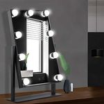 Embellir Hollywood Makeup Mirror, Vanity Mirrors Beauty Cosmetic Dressing Bathroom Decor, 12 LED Bulbs 360° Swivel Rectangle Dimable Touch Controls with 3 Light Setting