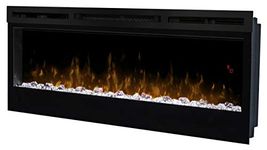 Dimplex Prism 50" Wall-Mounted Linear Electric Fireplace with Acrylic Ember Bed (Model: BLF5051), 4197 BTU, 120 Volt, 1230 Watt, Black