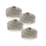 Timunr 1200 Count Siding Nails Full Round Head Wire Collated 15-Degree 1-1/2 Inch x .090 Inch 304 Stainless Steel Coil Roofing Nail