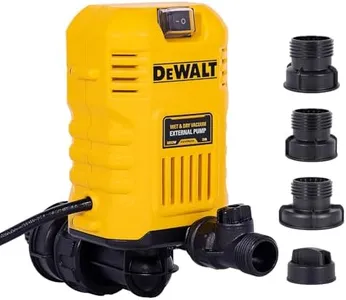 DEWALT Wet Dry Vac External Pump DXVPA101, Shop Vac Accessory for Hard to Reach Areas, 60 Ft Lift, 11 Gal/Min Flow, 19 Ft Cord