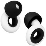 Ear Escape Ear Plugs for Sleep, high Fidelity Noise Cancelling Hearing Protection, 32dB earplugs Travel essentails, Health & Safety Work, Concentration and Commuting (Black White)