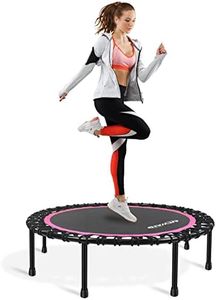 NEWAN 48'' Mini Trampoline for Adults,rebounder Trampoline, Silent Stable Exercise Fitness Trampoline for Adults Indoor Garden Workout,Max Load 330 lbs