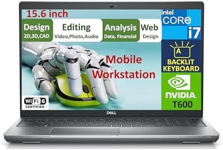 Dell Precision 3571 15.6" FHD Workstation Laptop (14-Core Intel i7-12800H, T600 4GB, 32GB DDR5 RAM, 1TB PCIe SSD, Backlit KB, 2X Thunderbolt 4, Wi-Fi 6E, BT 5.3, Webcam, Win 11 Pro)