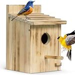 Bird Houses for Outside, Wooden Blu