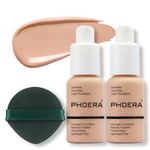 PHOERA Face Foundation,Liquid Foundation,Foundation Full Coverage Long Lasting Perfect 30ml Matte Oil-Control Concealer 6 Colors Optional,Great Choice and Gift (2PC#103 Warm Peach, 60 ml (Pack of 2))