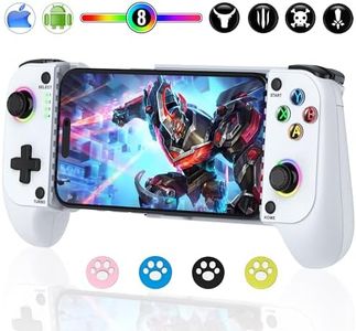 NealGamefy Mobile Gaming Controller for iphone and Android,Phone Controller with Phone Case Support,RGB Phone Game Controller Support PS Remote Play,Xbox Game Pass,Steam Link,Call of Duty,Roblox