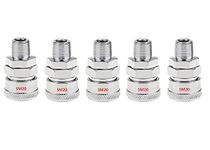 AASONS QRC SM20 Pneumatic Air Line Hose Quick Release Fittings Connector Coupler 1/4" BSP (Pack Of 5 Pcs)