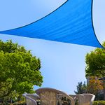 Garden EXPERT 20'x20'x20' Sun Shade Sail Triangle Canopy Shade Cover for Patio Garden Outdoor Backyard, Blue