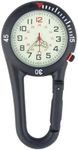Bouncy Fob Watch Carabiner,Nurses Clip Watch,Carabiner Fob Watch,Carabiner Watch,Clip on Carabiner Fob Watch for Workers,Clip Watch,Fob Watch,Unisex,Carabiner Watch with Guide Function