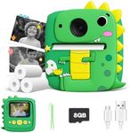 Lenudar Kids Camera Instant Print, 1080P Kids Digital Camera, Girls Boys Toys Age 3-9, Christmas Birthday Gifts Toys for 3 4 5 6 7 8 9 Year Old Boys Girls (Green)